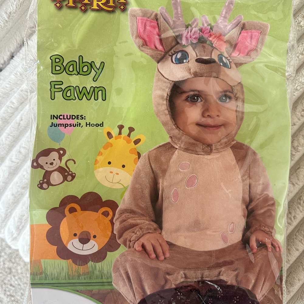 Baby Fawn Costume - Brown and Pink